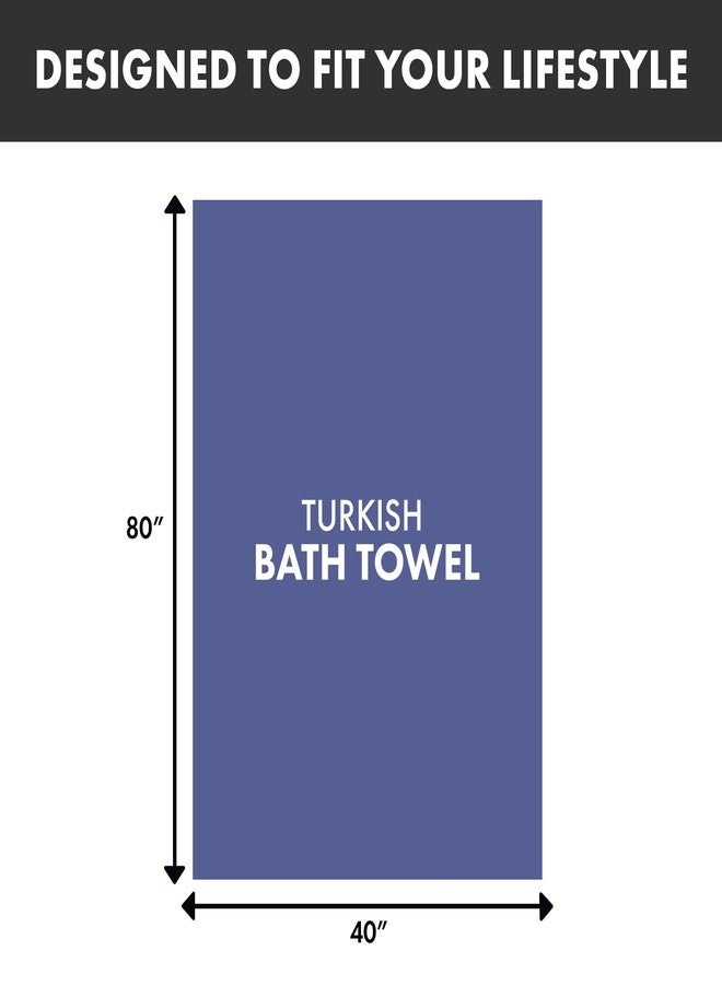 THIRSTY Towels Oversized Luxury 40x80 Bath Sheet - 100% Turkish Cotton, Ultra Soft, Thick & Absorbent Towel for Bathroom, Spa, Beach & Pool, Hotel Quality Comfort | Navy Blue - Image 5